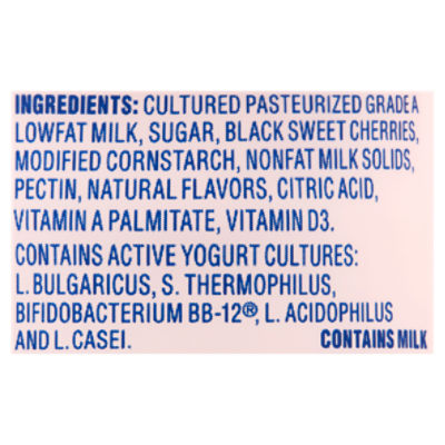 La Yogurt Probiotic Cherry Blended Lowfat Yogurt, 6 oz
