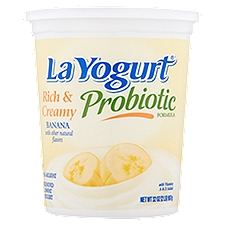 La Yogurt Probiotic Rich & Creamy Banana Blended Lowfat Yogurt, 32 oz, 32 Ounce