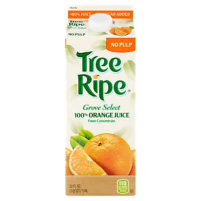 Tree Ripe Grove Select No Pulp Orange Juice