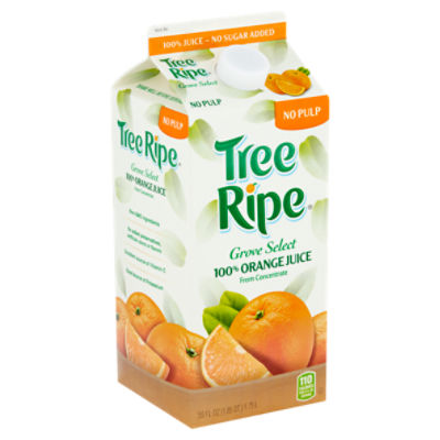 Tree Ripe Grove Select No Pulp 100% Orange Juice, 59 fl oz