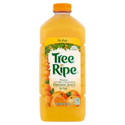 Tree Ripe Premium No Pulp Orange Juice, 64 fl oz, 64 Fluid ounce