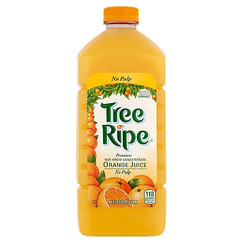 Tree Ripe Premium No Pulp Orange Juice, 64 fl oz
