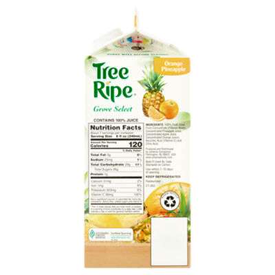 Pineapple Orange Juice Bottle - Tree Top
