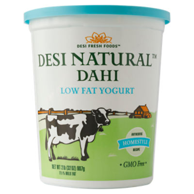 Desi Fresh Foods Desi Natural Dahi Low Fat Yogurt, 32 oz
