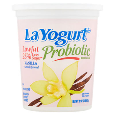 La Yogurt Probiotic Vanilla Blended Lowfat Yogurt, 32 oz