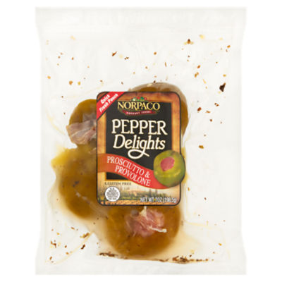 Norpaco Gourmet Foods Pepper Delights Prosciutto & Provolone Cherry Peppers, 7 oz
