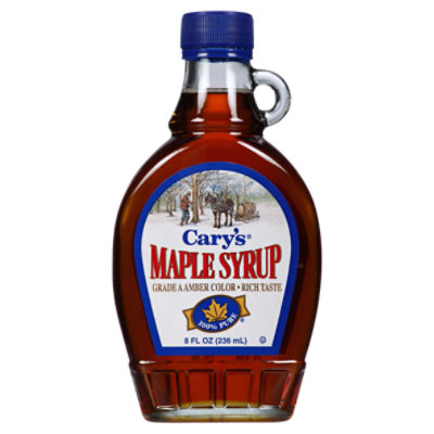 Cary's Grade A Amber Color Maple Syrup, 8 oz, 8 Fluid ounce