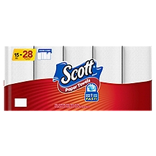 Scott Choose-A-Sheet White Mega Roll Paper Towels, 15 Each