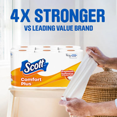  Scott Comfortplus Toilet Paper, Double Roll, Bath