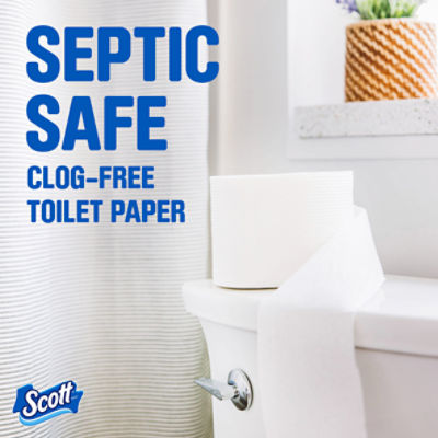 Scott ComfortPlus Toilet Paper, 24 Mega Toilet Paper Rolls, Bath Tissue