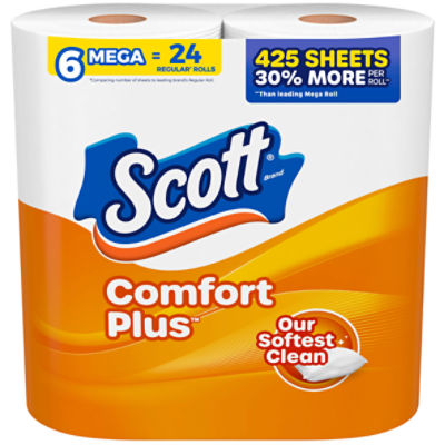 Scott ComfortPlus 1-Ply Toilet Paper Mega Rolls