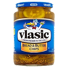 Vlasic Bread & Butter Chips Pickles, 24 fl oz