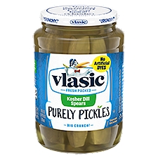 Vlasic Purely Pickles Kosher Dill Spears, 24 fl oz, 1.5 Each