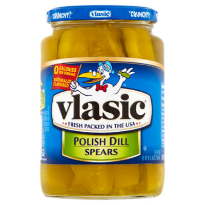 Vlasic Polish Dill Spears Pickles, 24 fl oz