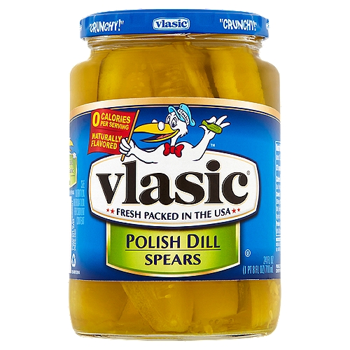 Vlasic Polish Dill Spears Pickles, 24 fl oz