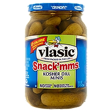 Vlasic Snack'mms Kosher Dill Minis, Pickles, 473 Millilitre