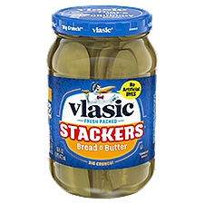 Vlasic Stackers Bread & Butter , Pickles, 16 Fluid ounce