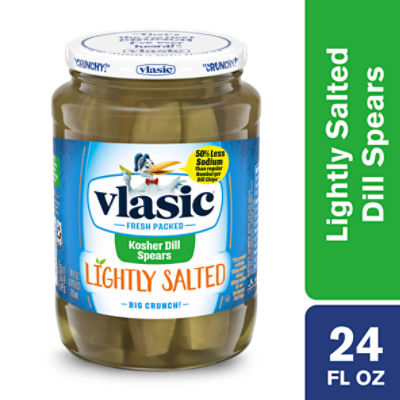 Vlasic Lightly Salted Kosher Dill Spears, 24 fl oz, 24 Fluid ounce
