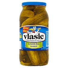 Vlasic Kosher Dill Wholes, Pickles, 80 Fluid ounce