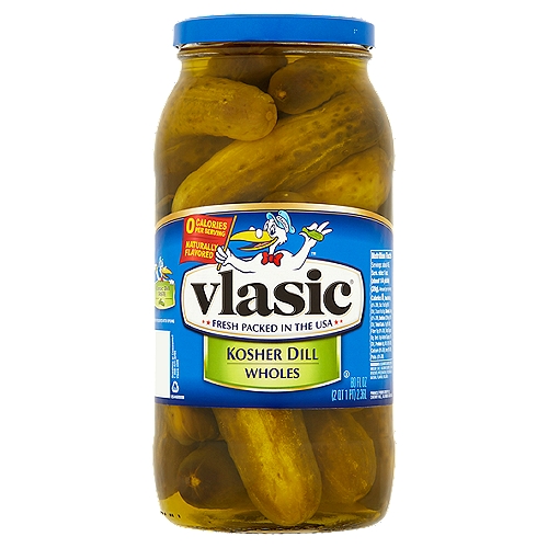 Vlasic Kosher Dill Wholes Pickles, 80 fl oz