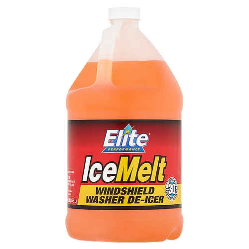 Elite Performance Ice Melt Windshield Washer De-Icer, 128 fl oz