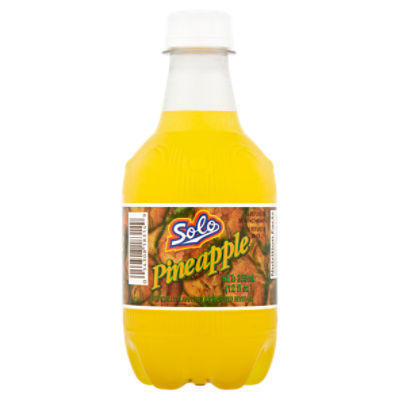 Solo Pineapple Carbonated Beverage, 12 fl oz