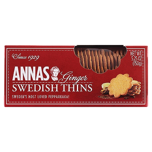 Annas Ginger Swedish Thins, 5.25 oz