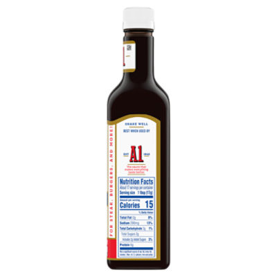 A1 Supreme Garlic Steak Sauce - 10 oz, Nutrition Information