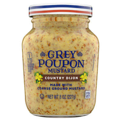 Grey Poupon Country Dijon Coarse Ground Mustard, 8 oz. Jar