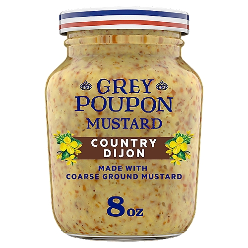Grey Poupon Country Dijon Coarse Ground Mustard, 8 oz. Jar