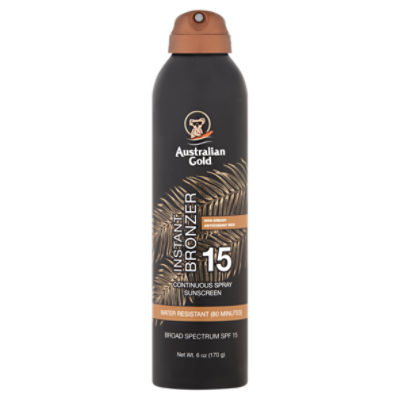 Australian Gold Spray SPF 15 with Bronzer, 6 fl oz