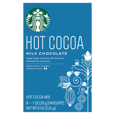Starbucks Milk Chocolate Hot Cocoa Mix, 1 oz, 8 count