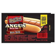 Ball Park Angus Beef Hot Dogs, Bunsize Length, 14 Ounce