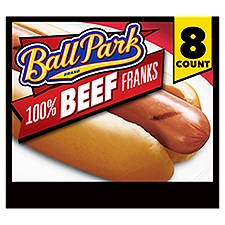 Ball Park Beef Hot Dogs, 8 Count, 15 Ounce