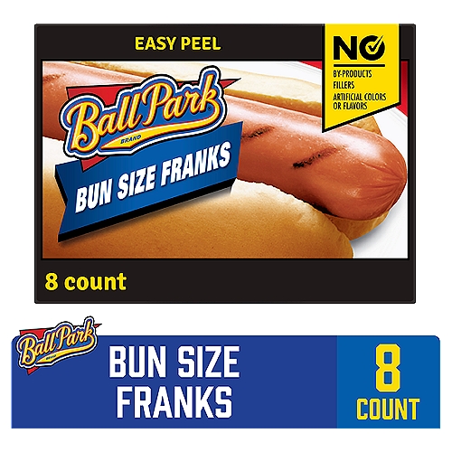 Ball Park Bun Length Hot Dogs, Classic, 8 Count