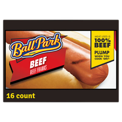 Ball Park Beef Hot Dogs, 16 Count, 30 Ounce