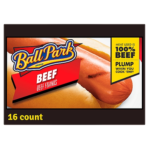 Ball Park Beef Hot Dogs, 16 Count