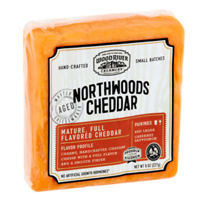 Wood River Creamery Northwoods Cheddar Cheese, 8 oz