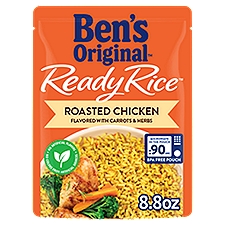 BEN'S ORIGINAL Ready Rice Roasted Chicken Flavored Rice, Easy Dinner Side, 8.8 ounce Pouch, 8.8 Ounce