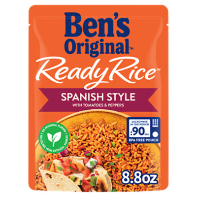 BEN'S ORIGINAL Ready Rice Spanish Style Flavored Rice, Easy Dinner Side, 8.8 ounce Pouch