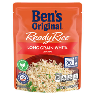 Ben's Original Ready Rice Original Long Grain White, 8.8 oz, 8.8 Ounce