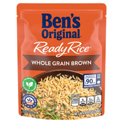 BEN'S ORIGINAL™ READY RICE™, Whole Grain Brown, 8.8 oz. pouch