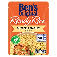 BEN'S ORIGINAL Ready Rice Butter and Garlic Flavored Rice, Easy Dinner Side, 8.8 ounce Pouch, 8.8 Ounce