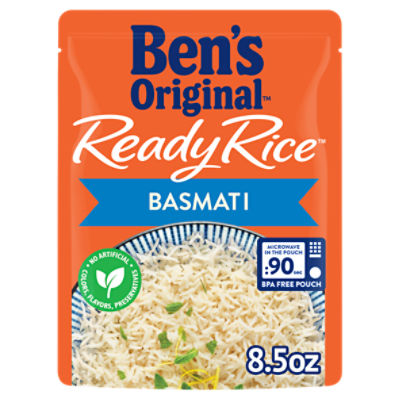 BEN'S ORIGINAL Ready Rice Basmati Rice, Easy Side Dish, 8.5 ounce Pouch, 8.5 Ounce