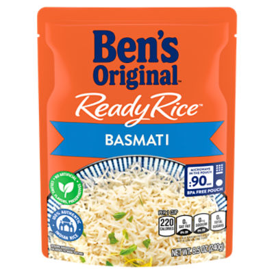 BEN'S ORIGINAL Riz Basmati 10min 1kg, 8 sachets cuisson de 125g