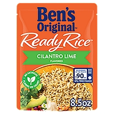 BEN'S ORIGINAL Ready Rice Cilantro Lime Flavored Rice, Easy Dinner Side, 8.5 ounce Pouch, 8.5 Ounce