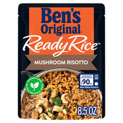 BEN'S ORIGINAL Ready Rice Mushroom Risotto Flavored Rice, Easy Dinner Side, 8.5 ounce Pouch