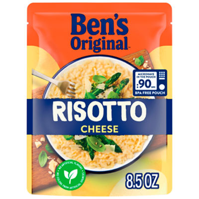 BEN'S ORIGINAL Ready Rice Cheese Risotto Flavored Rice, Easy Dinner Side, 8.5 ounce Pouch