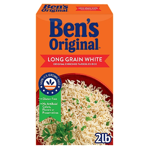 BEN'S ORIGINAL™ Converted Brand Enriched Parboiled Long Grain Rice, 2 lb. box
Ben´s Original™ Long Grain White Original Enriched Parboiled Rice is premium-quality that cooks perfectly every time. This rice is enriched with vitamins and iron and naturally fat free. You know us as the brand behind the world's best rice. Now find out how we're making the world better, creating opportunities that offer everyone a seat at the table. Visit Bensoriginal.com to learn more.

Ben´s Original™ Long Grain White Original Enriched Parboiled Rice is premium-quality that cooks perfectly every time. This rice is enriched with vitamins and iron and naturally fat free.