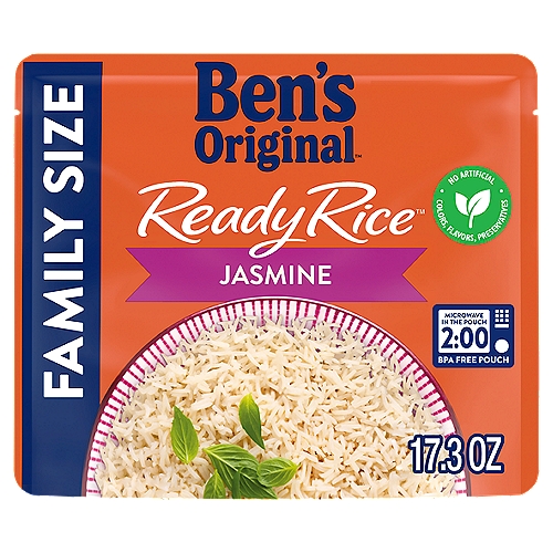Ben's Original Ready Rice Jasmine Rice Family Size, 17.3 oz